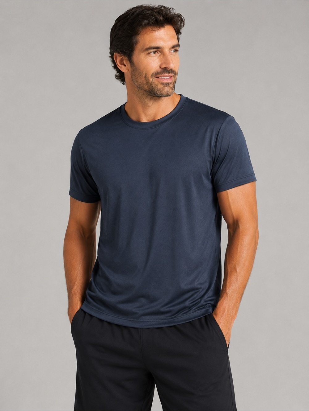 Zella • NWT Crewneck Performance T-Shirt - Navy